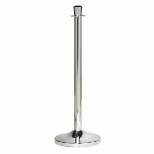 Queue Barrier Pole – Stainless Steel – 350 x 930mm – HOSQ008