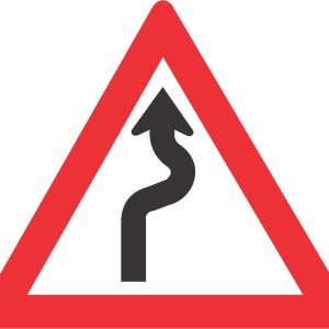 Winding Road (Right – Left) road sign (W208)