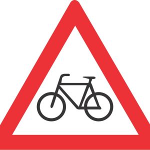 Cyclists road sign (W309)