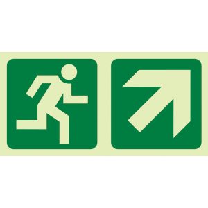 E11 – Running Man + Diagonal Arrow Up and Right
