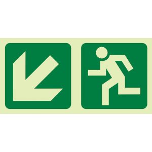 E14 – Diagonal Arrow Down and Left + Running Man