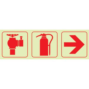 12 – Fire Hydrant + Fire Extinguisher + Arrow Right