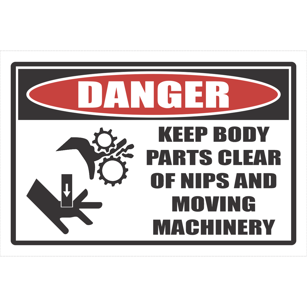 DG19 – Keep Hands Clear Danger Sign