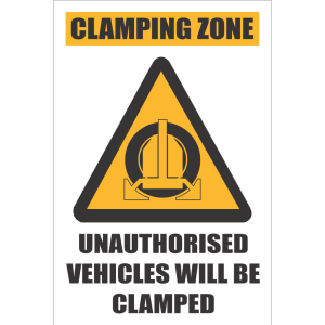 CU4 – Clamping Zone Sign