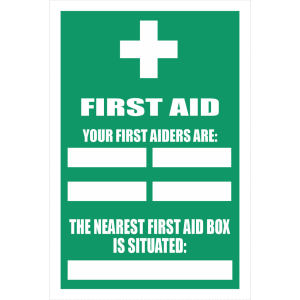 FA76 – First Aid Box 2 Sign