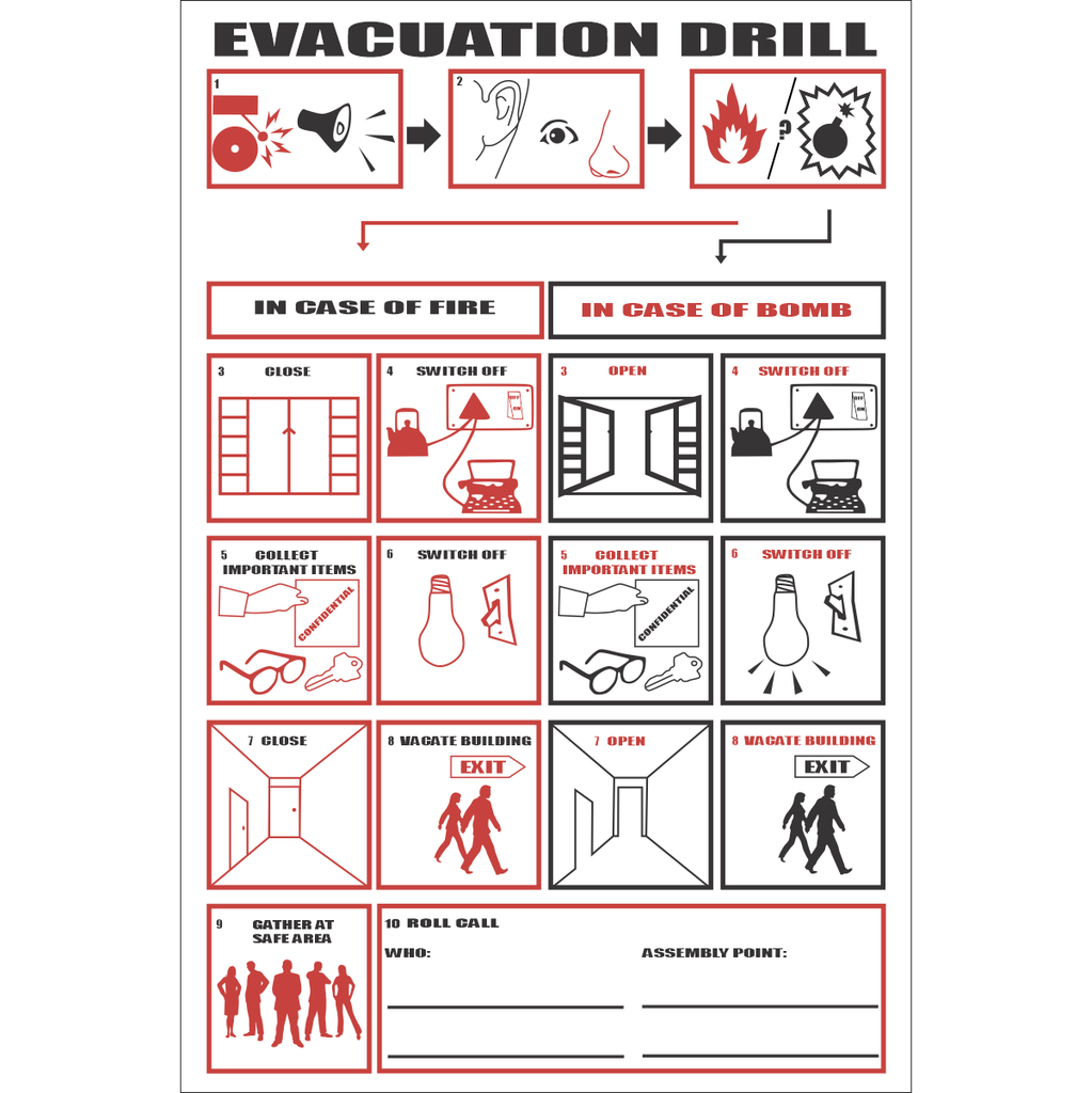 FR56 – Evacuation Drill Sign
