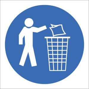 MV14 – SABS Keep area clean safety sign