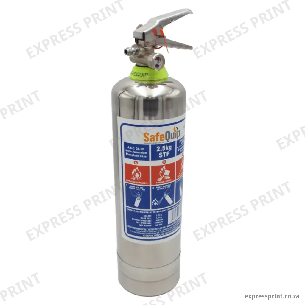 2.5kg Stainless Steel DCP Fire Extinguisher