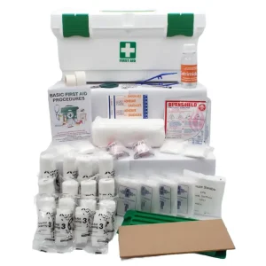Regulation 3 (Factory) First Aid Kit (Government Spec) with Plastic First Aid Toolbox