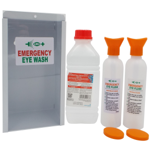 Eye Wash Station – Metal Box – Complete – Sodium Chloride