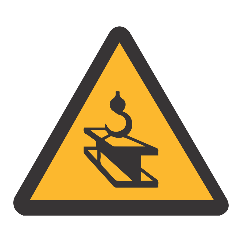 WW8 – SABS Suspended loads hazard safety sign