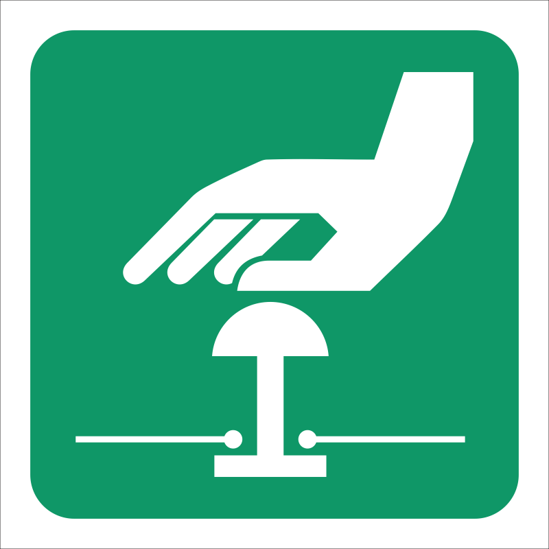 GA29 – SABS Emergency stop safety sign