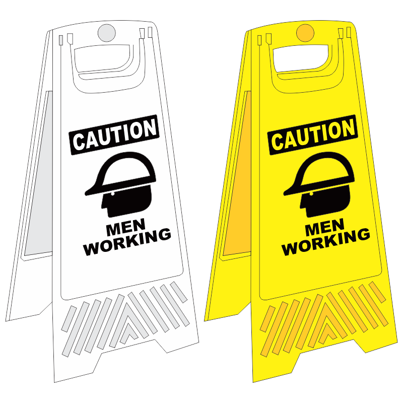 C-FS10 – Men Working A-Frame Floor Stand