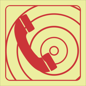 F48 – SABS Emergency telephone photoluminescent safety sign
