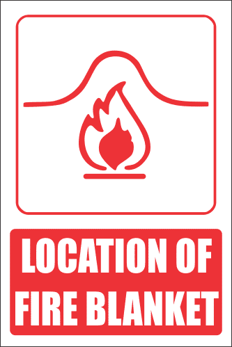 FB9E – Location Of Fire Blanket Explanatory Safety Sign