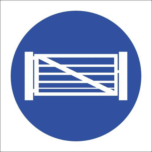 MA11 – Keep Gate Closed Safety Sign
