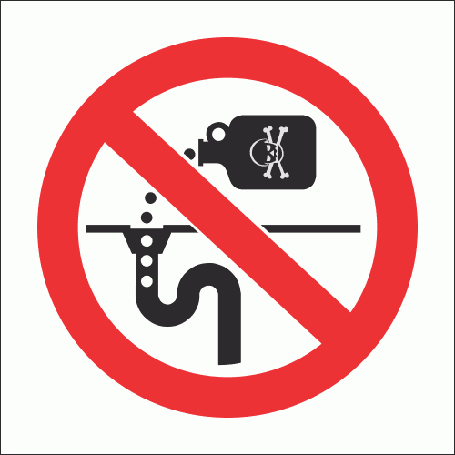 PV28N – No Drain Pollution Safety Sign