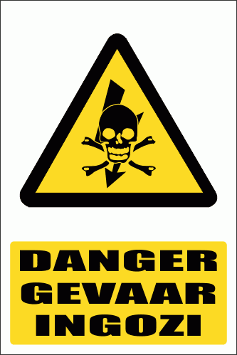 EL4 – Danger Electrical Shock Sign