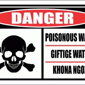 PO5 – Poisonous Water Sign