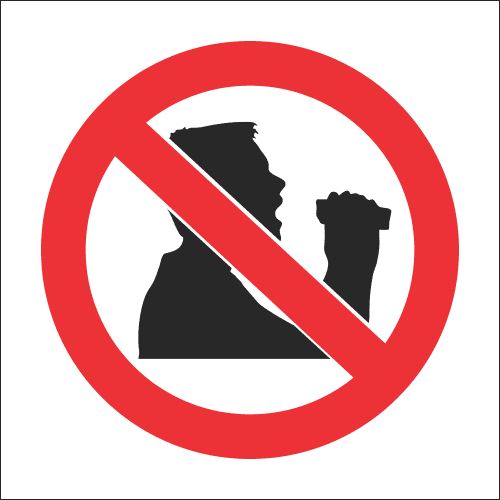 PR4 – No Eating Sign