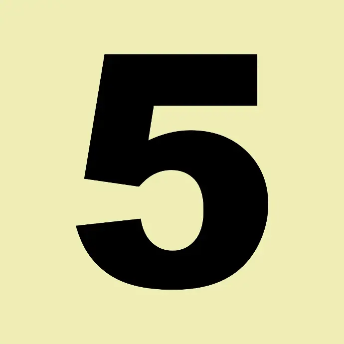 FL5 – Floor Number 5 – Black Photoluminescent Sign (Glow In The Dark)