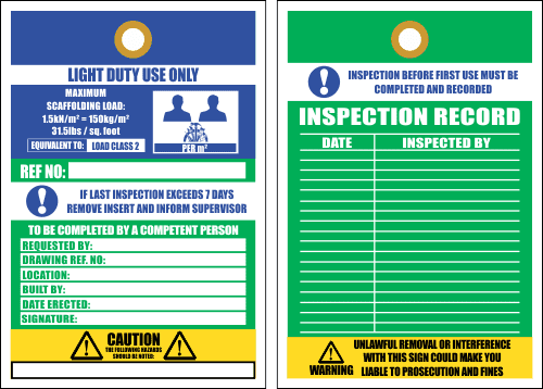 STS17 – Light Duty Use Tag