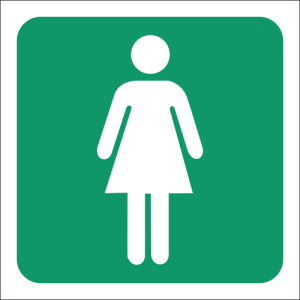 T1 – Ladies Toilet Sign