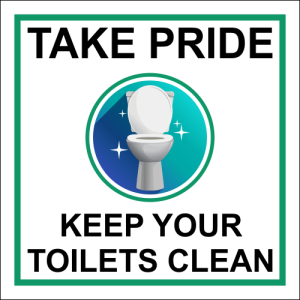T16 – Keep Toilets Clean Sign