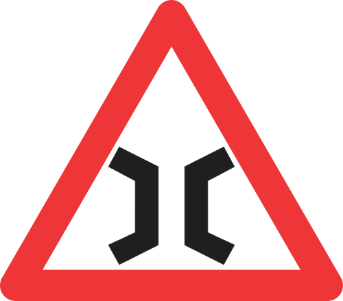 W326 – Narrow Bridge Road Sign