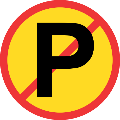 TR216 – Temporary No Parking Road Sign