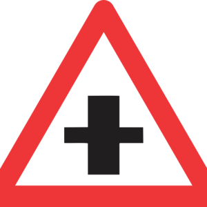 W102 – Crossroad On Priority Road Road Sign