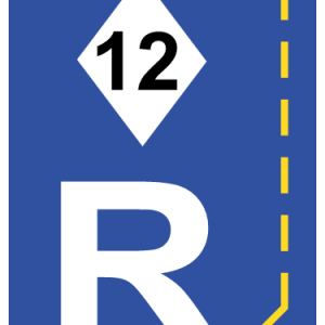 R337 – Start Of High Occupancy Vehicle Lane Reservation Road Sign