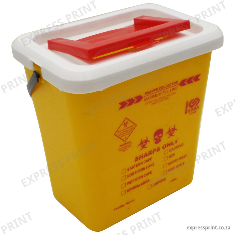 8L Yellow Sharps Container