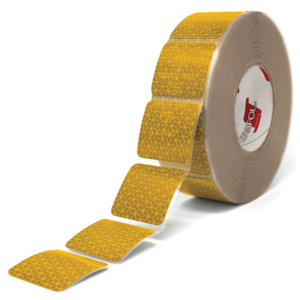 Vehicle Conspicuity Segmented Tape (Prismatic) – 50m Roll – Yellow
