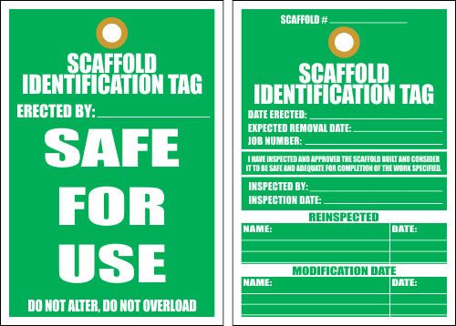 C-STS14 – Scaffold Identification Tag (205x140mm)