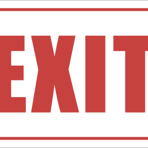 B1 – Exit Sign
