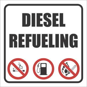 TAV18 – Diesel Refueling Sign